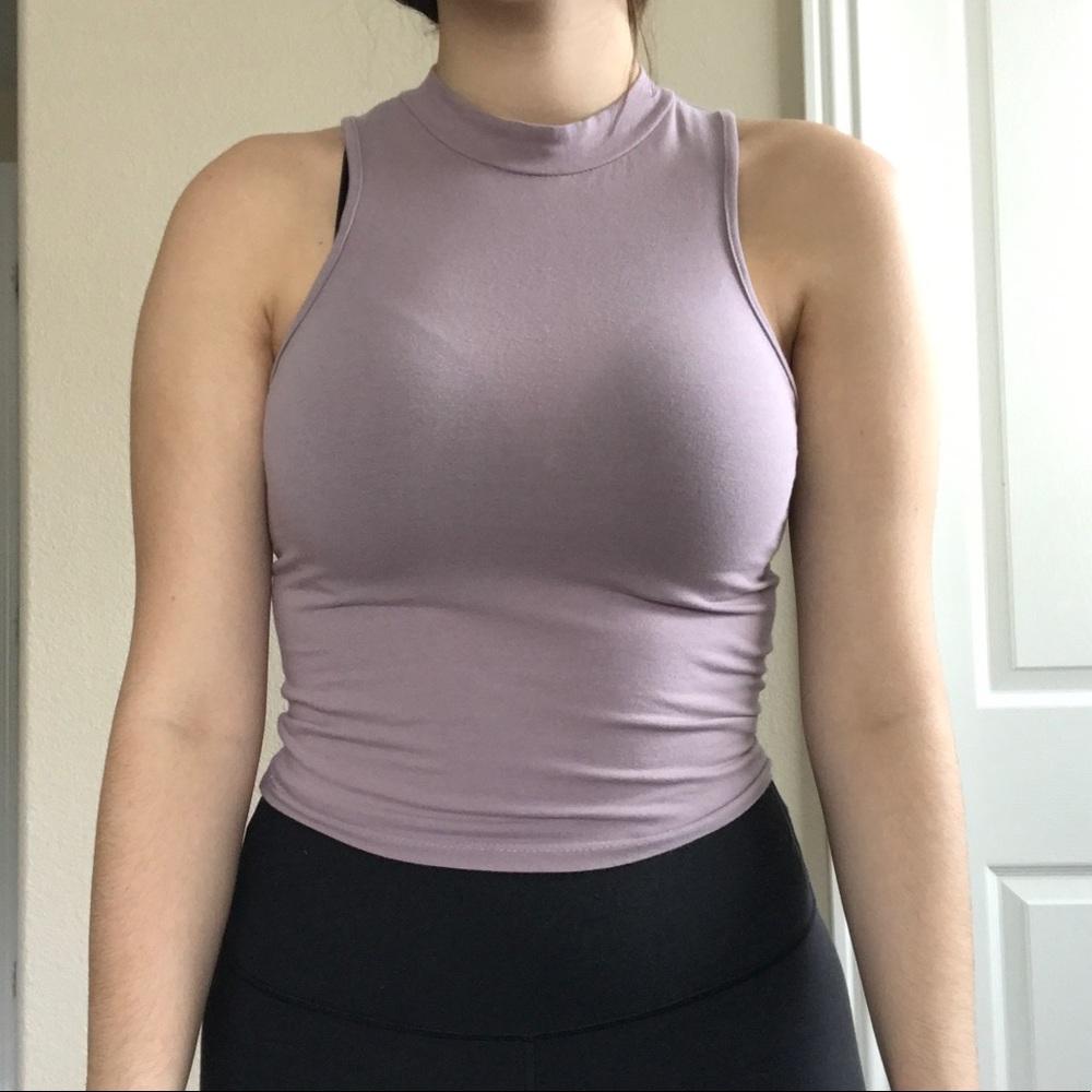 A cropped tight shirt